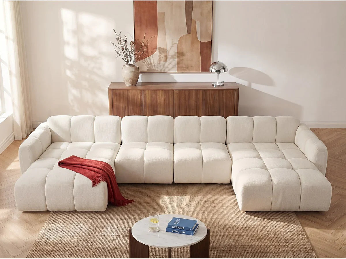 Canapé Modulable blanc cassé