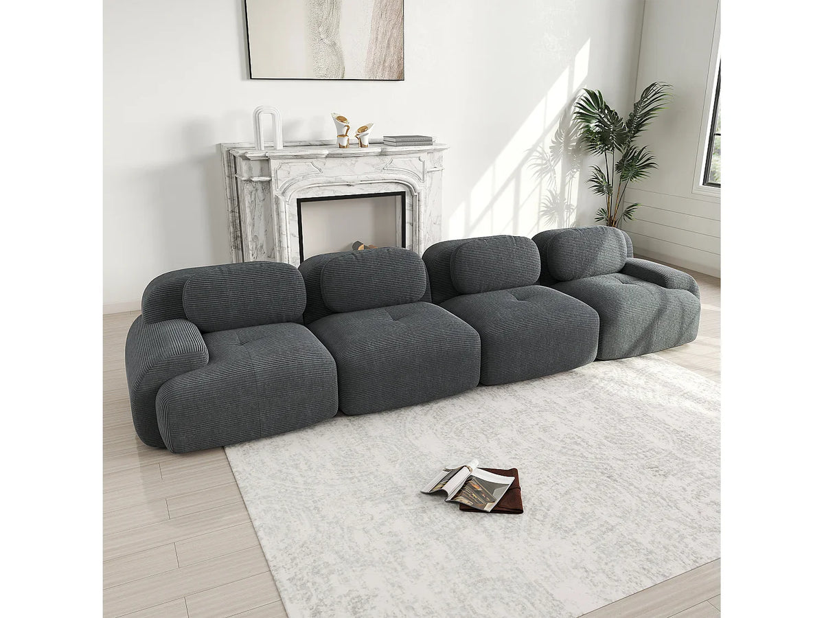 Canapé Modulable Gris