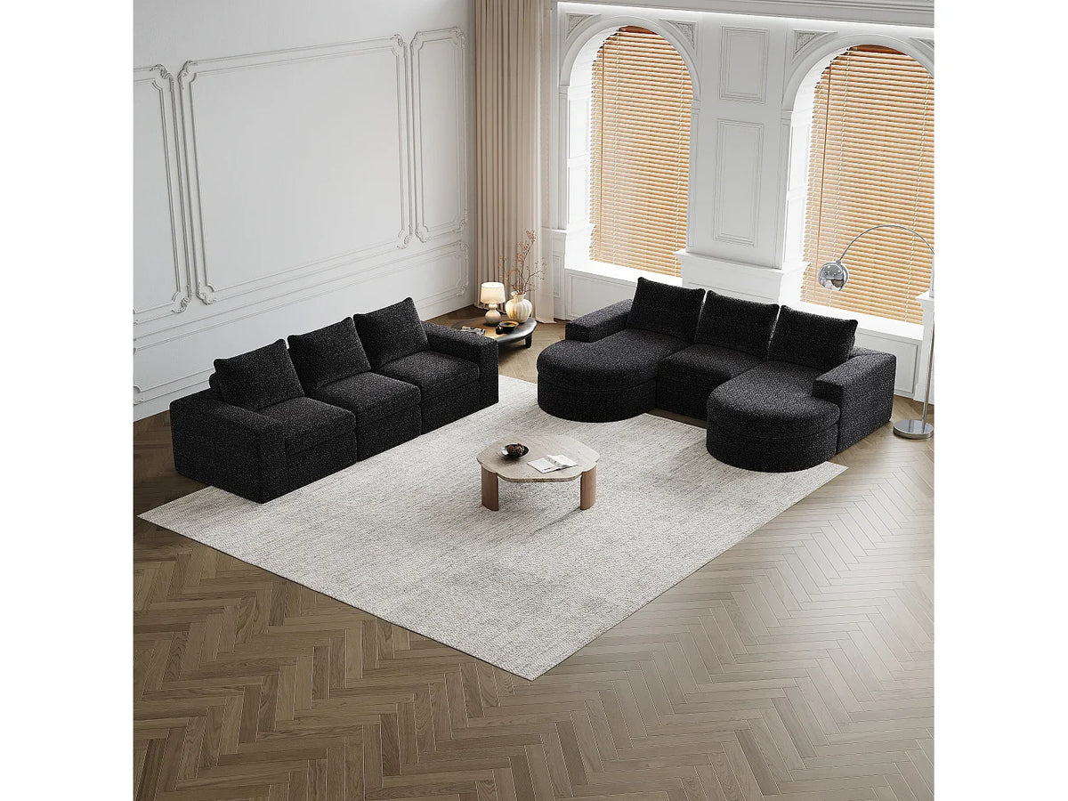 Canapé Modulable Noir