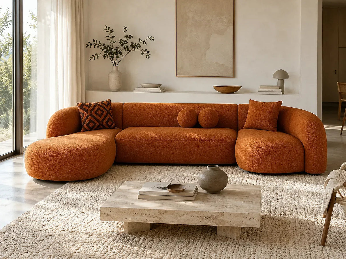 Canapé Modulable Terracotta