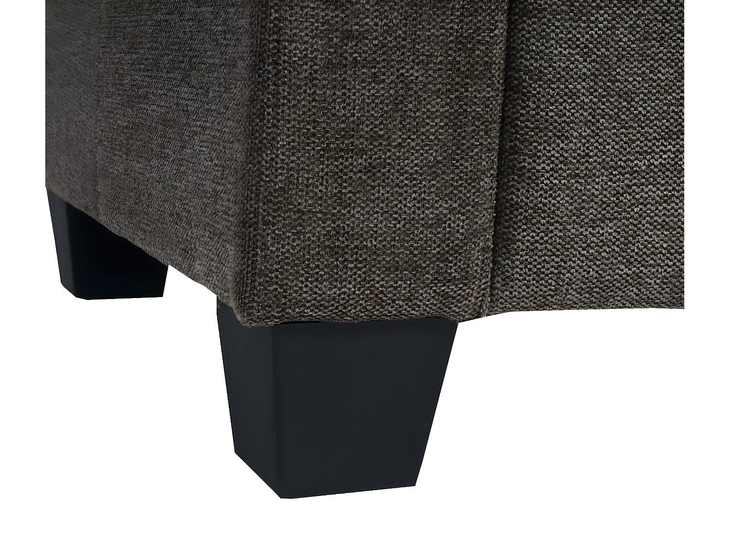Canapé modulable 2 places marron tissu