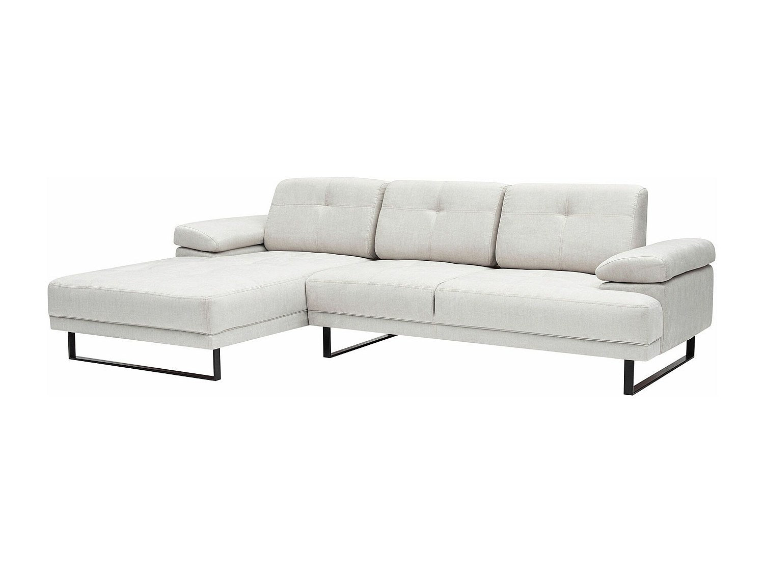 Canapé modulable beige tissu
