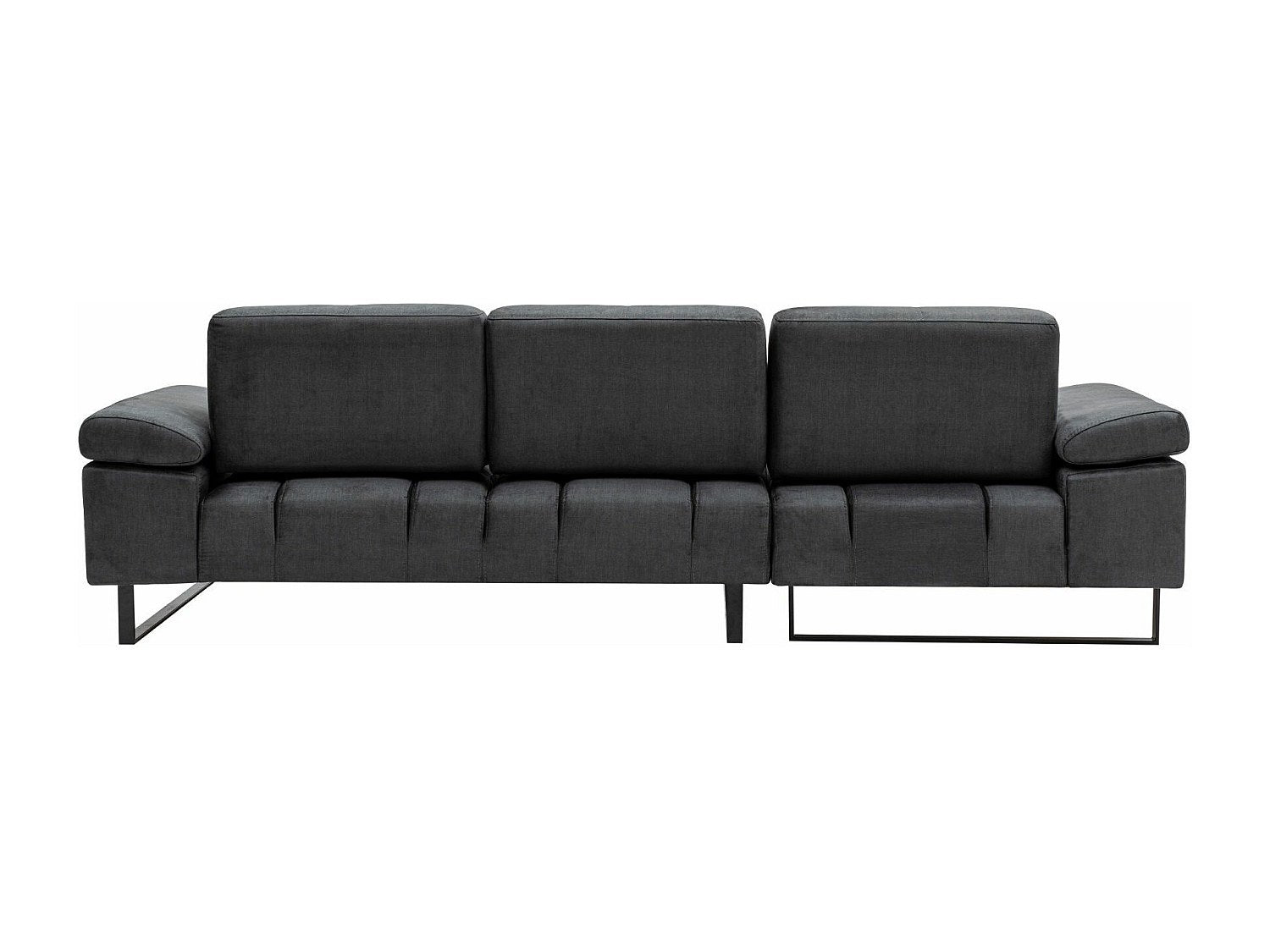 Canapé modulable gris tissu