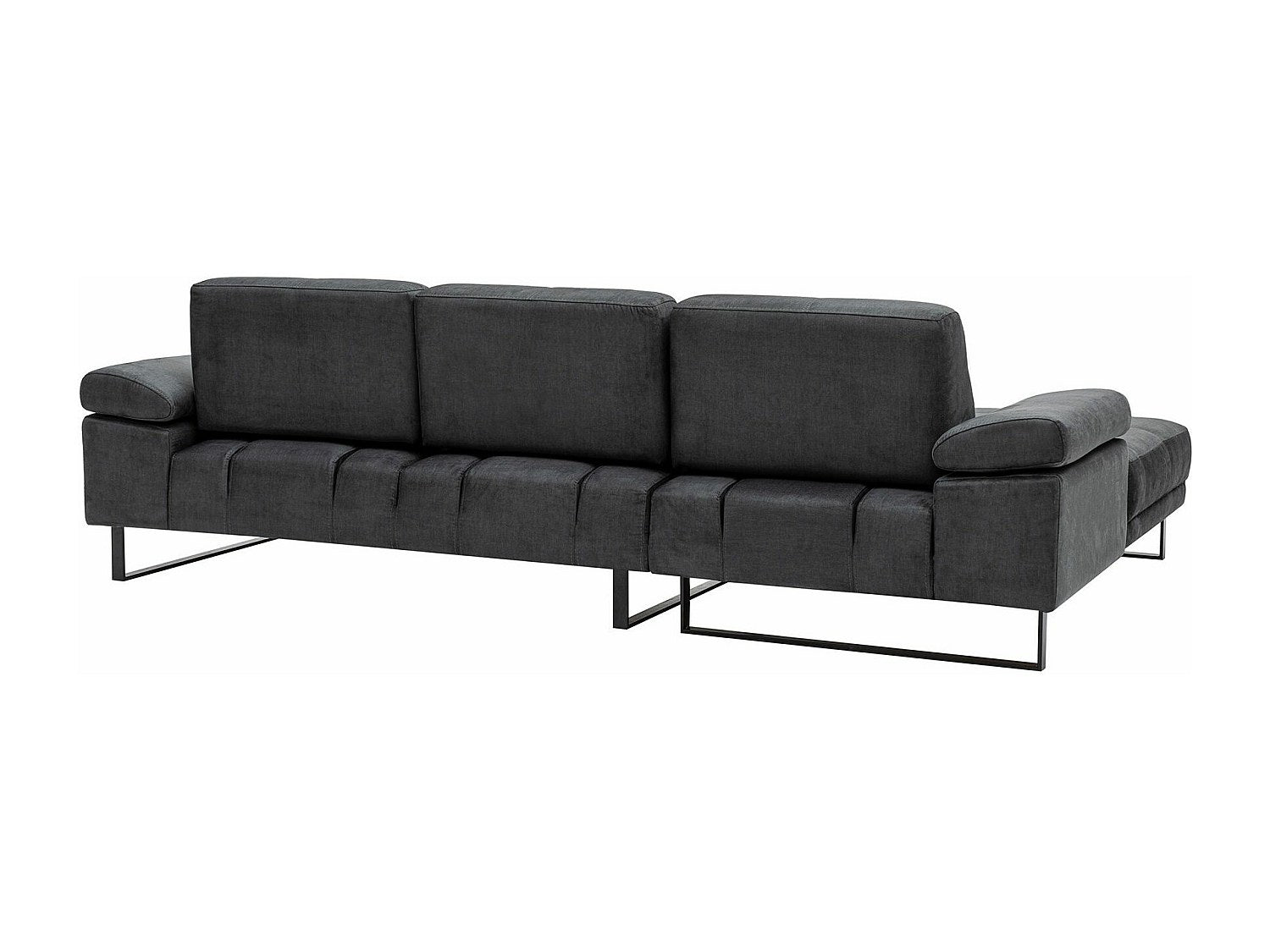 Canapé modulable gris tissu