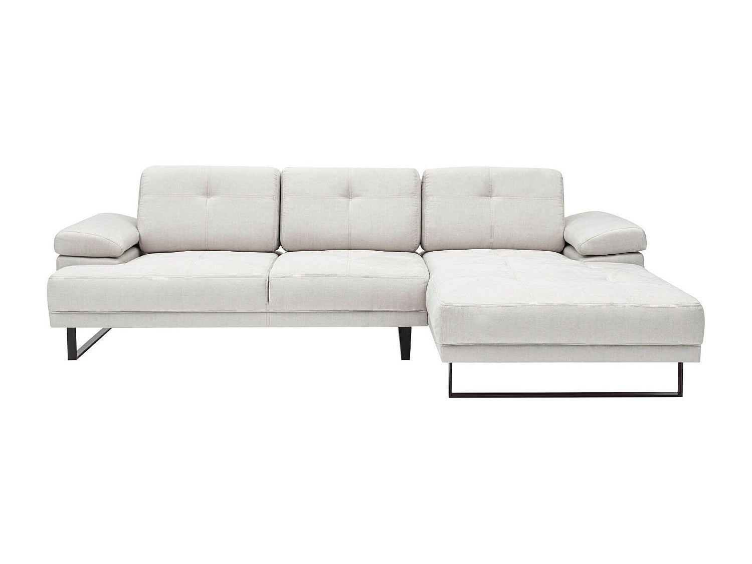 Canapé modulable beige tissu