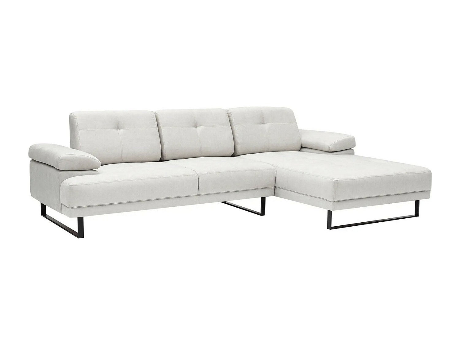 Canapé modulable beige tissu