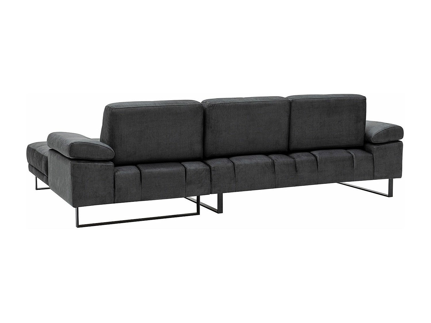 Canapé modulable gris tissu