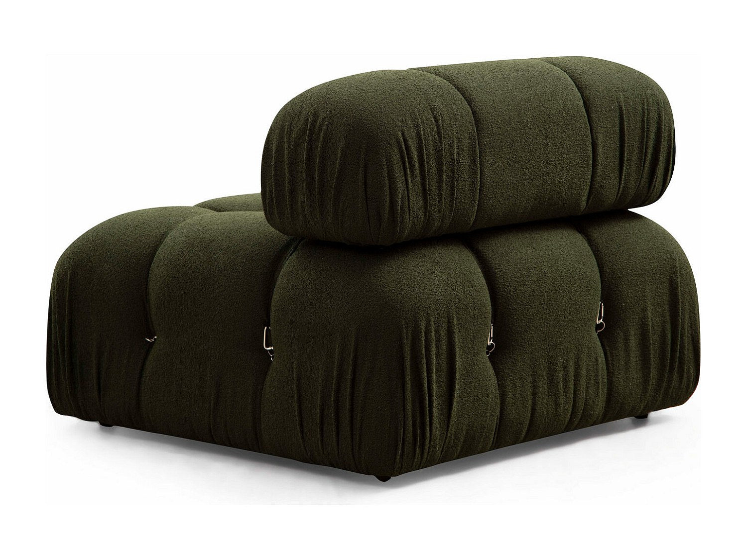 Angle pour canapé modulable 4 places vert velours - Bubble