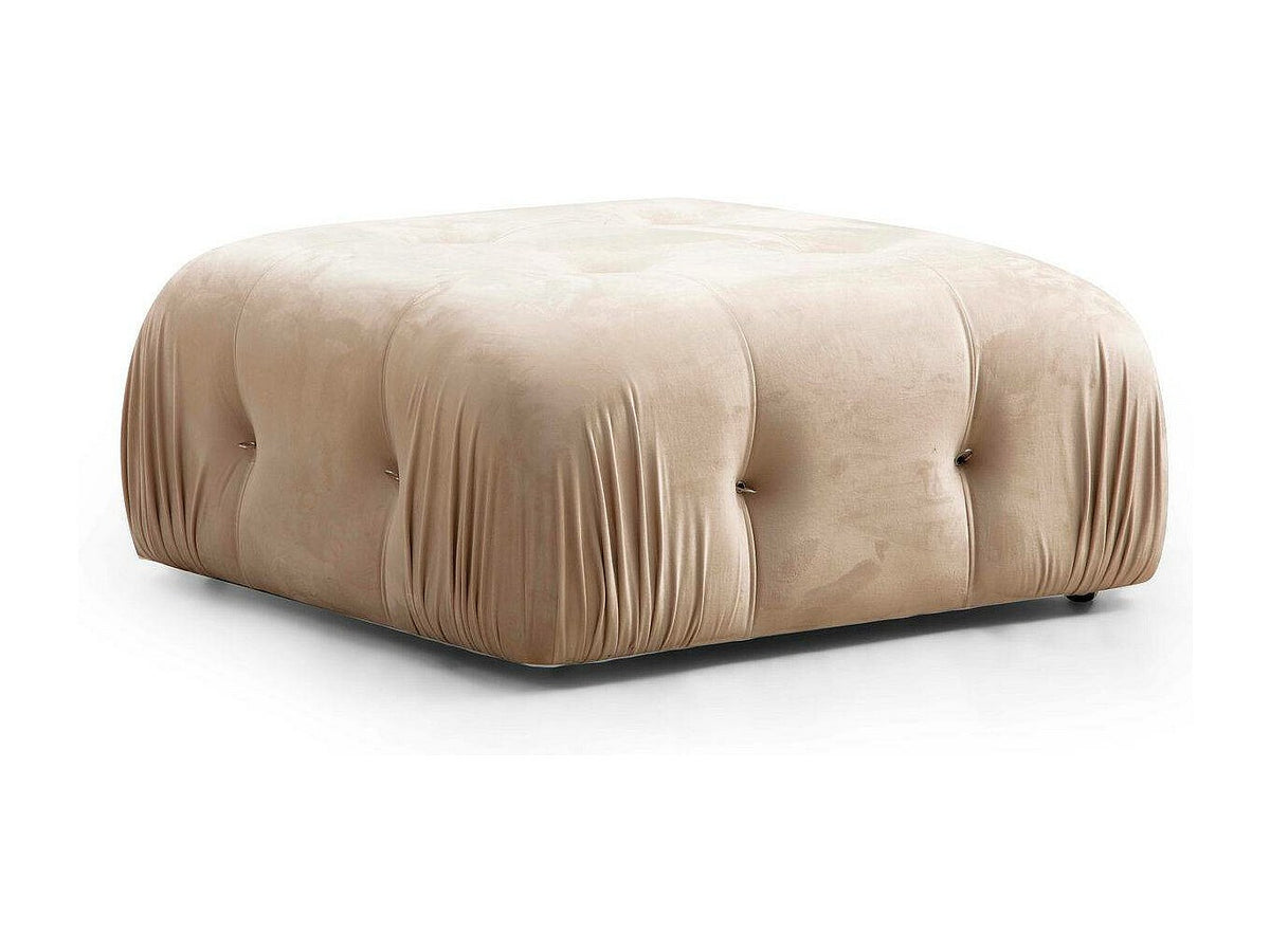 Angle pour canapé modulable 4 places beige velours - Bubble