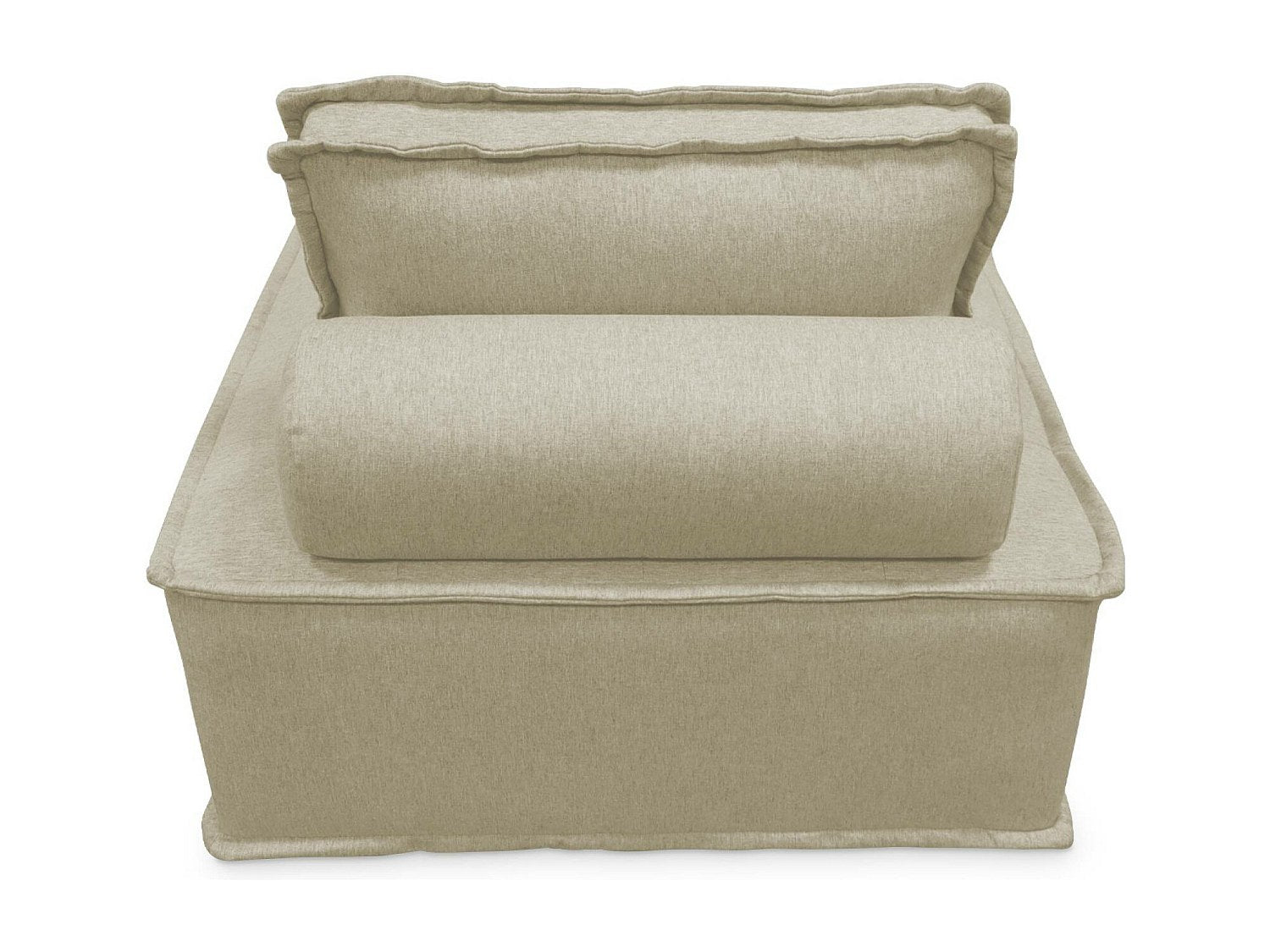 Chauffeuse modulable beige tissu