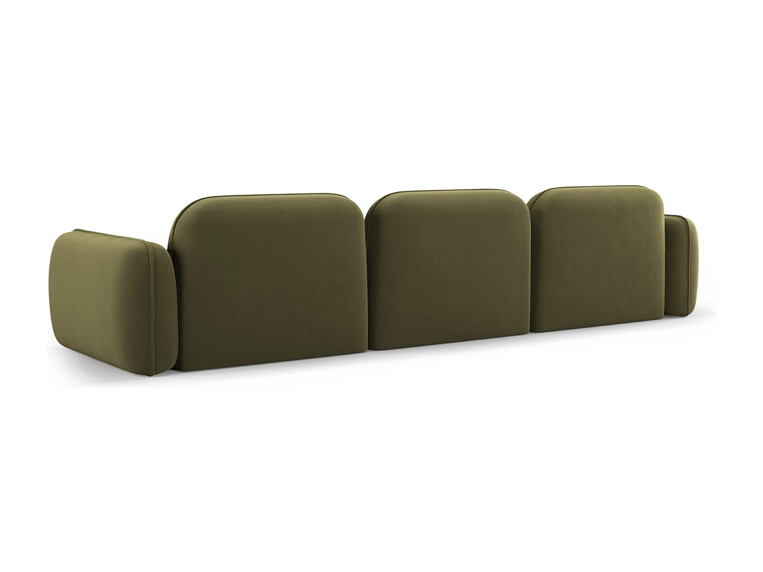 Canapé modulable 4 places vert velours