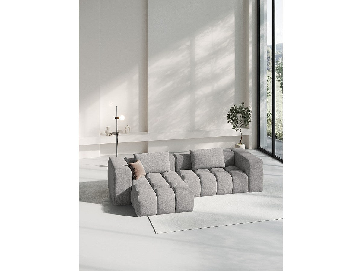 Canapé modulable 3 places beige tissu