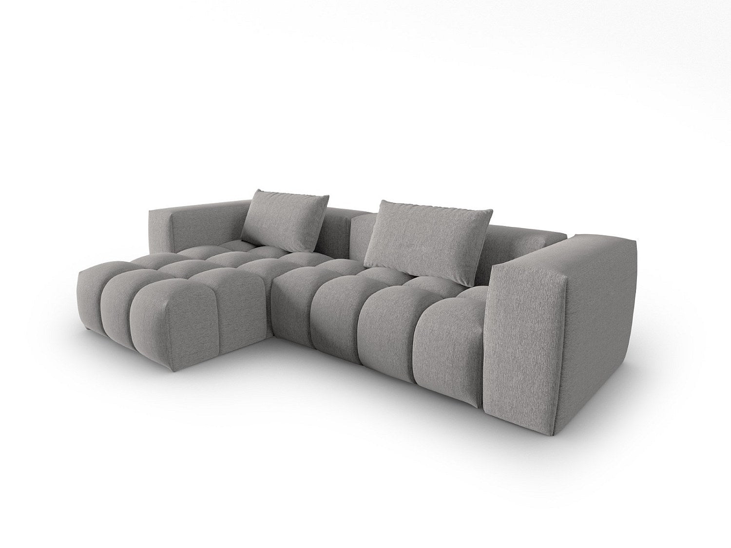 Canapé modulable 3 places beige tissu