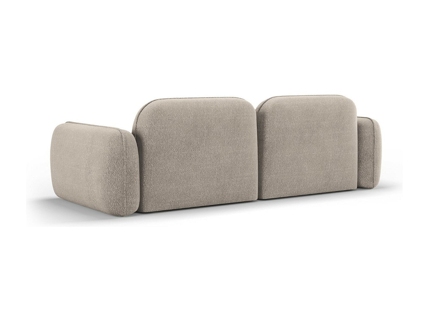 Canapé modulable 3 places beige velours