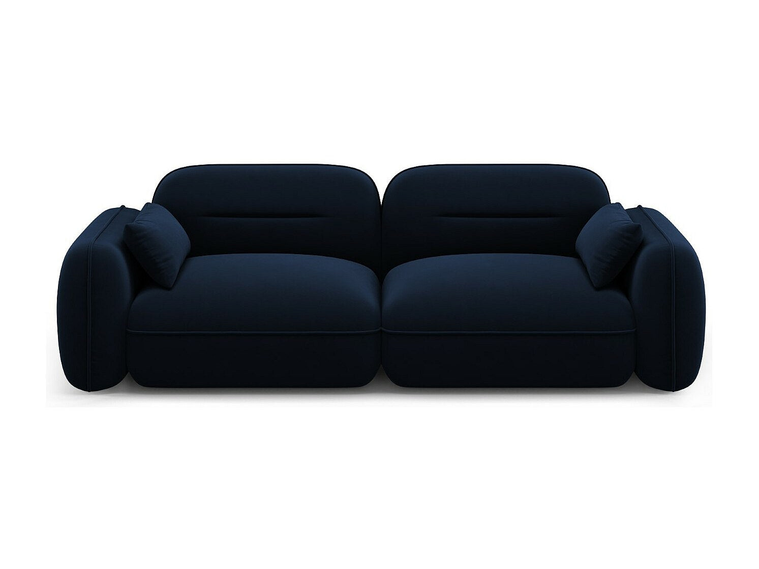 Canapé modulable 3 places bleu velours