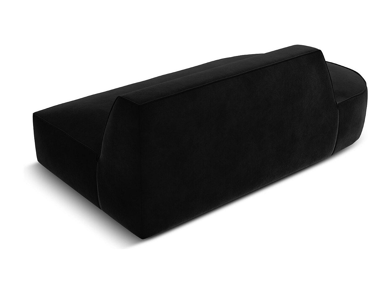 Canapé modulable 2 places noir velours - Charles