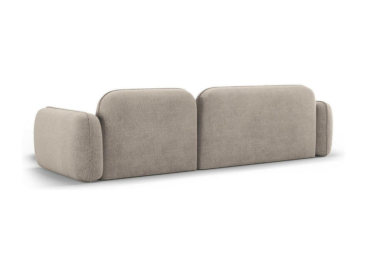 Canapé modulable 4 places beige velours