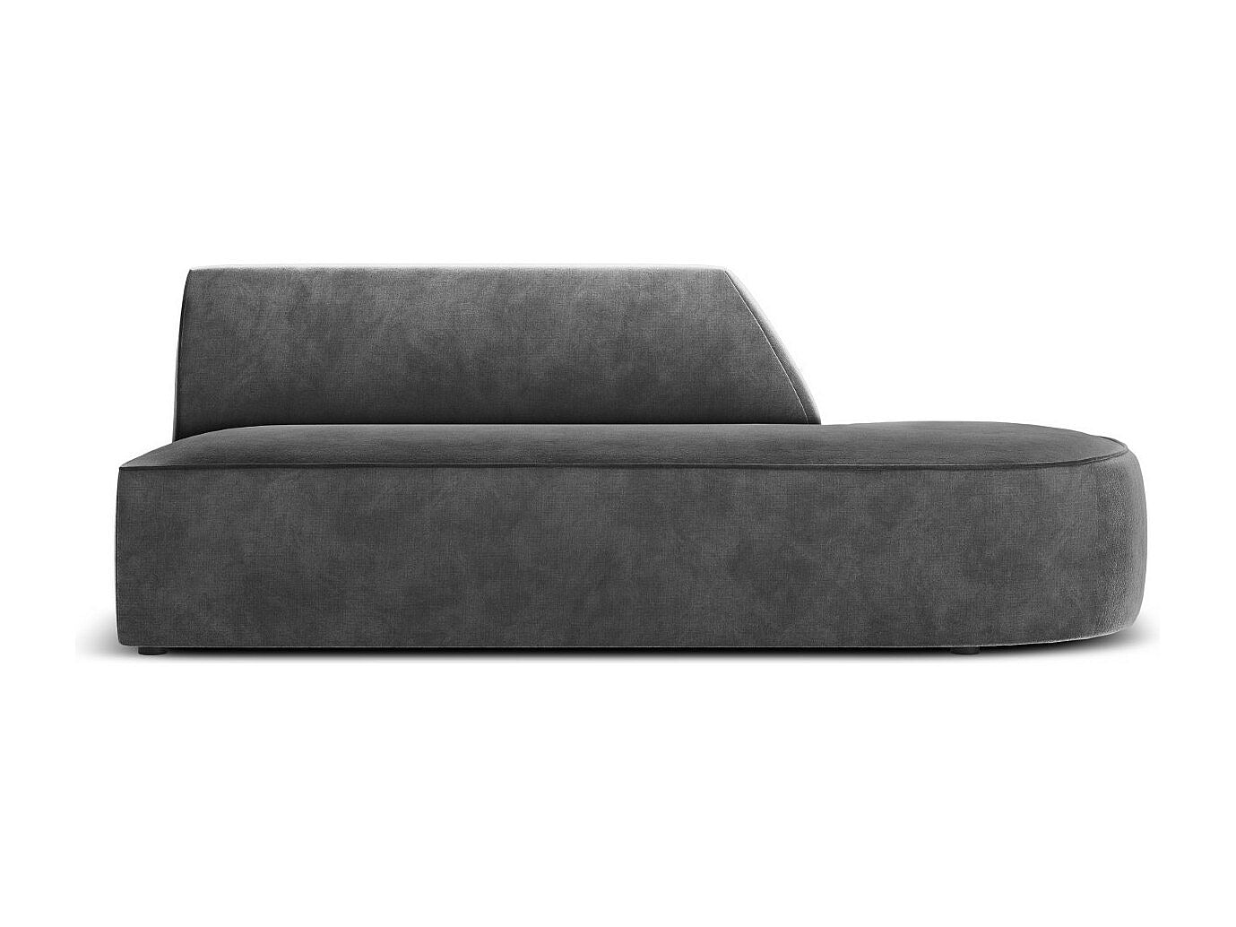Canapé modulable 2 places gris velours - Charles