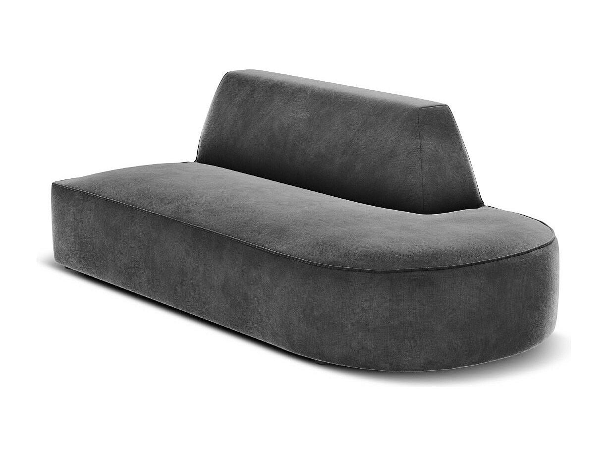 Canapé modulable 2 places gris velours - Charles