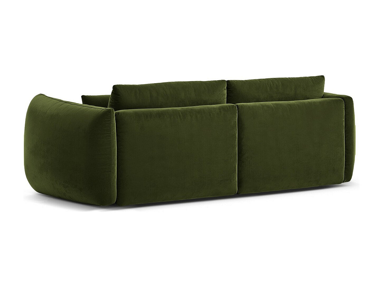 Canapé modulable 3 places vert velours