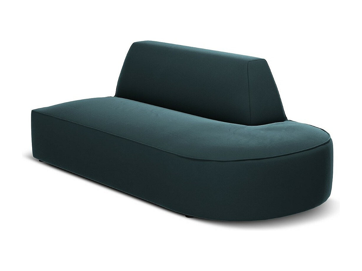 Canapé modulable 2 places bleu velours - Charles