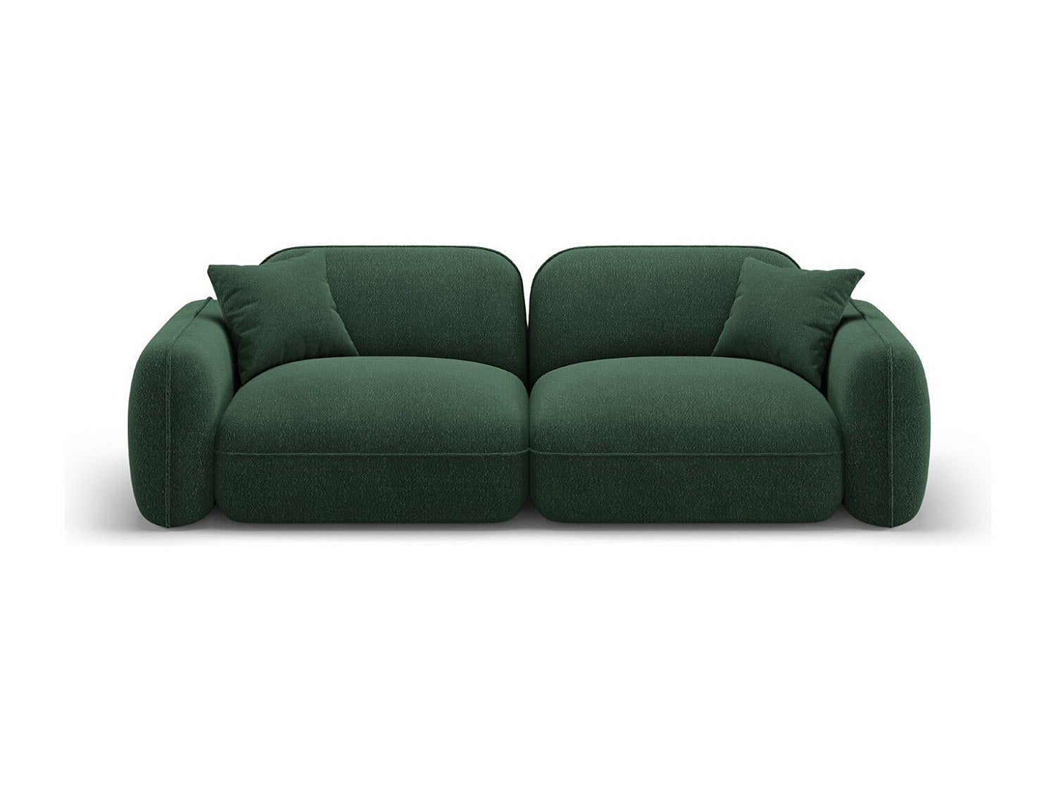 Canapé modulable 3 places vert velours
