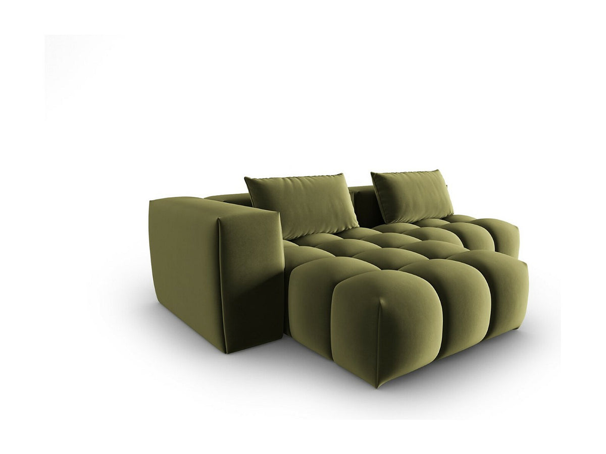 Canapé modulable 3 places vert velours