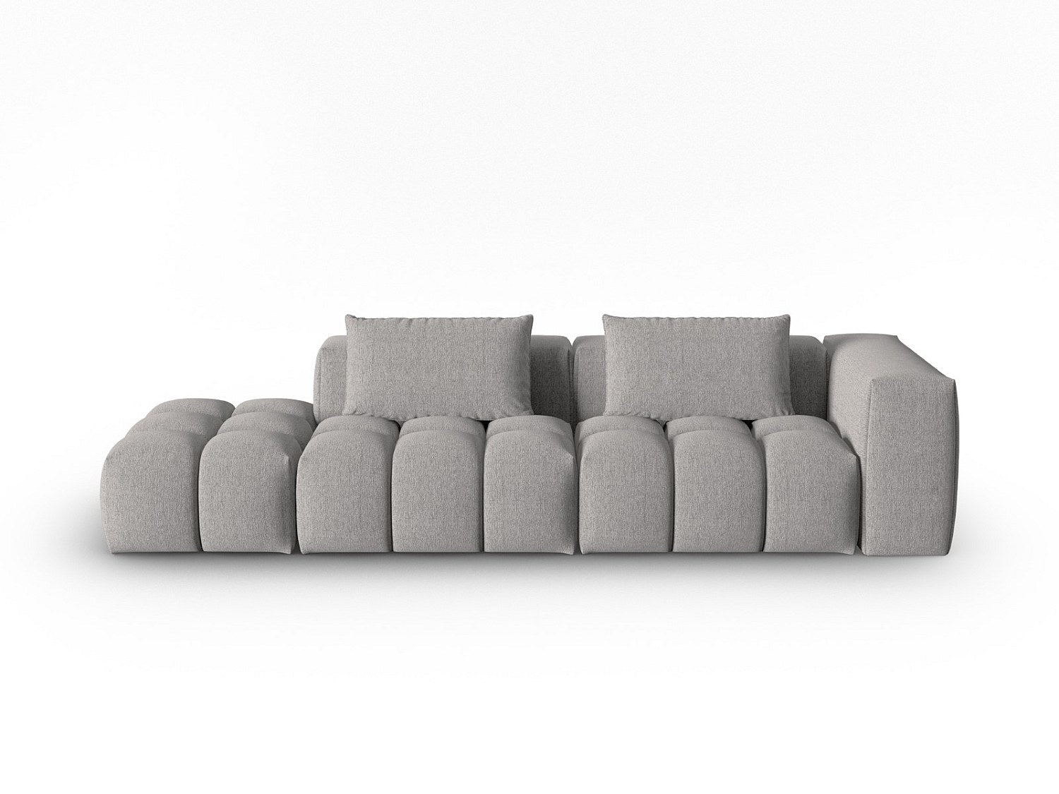 Canapé modulable 3 places beige tissu