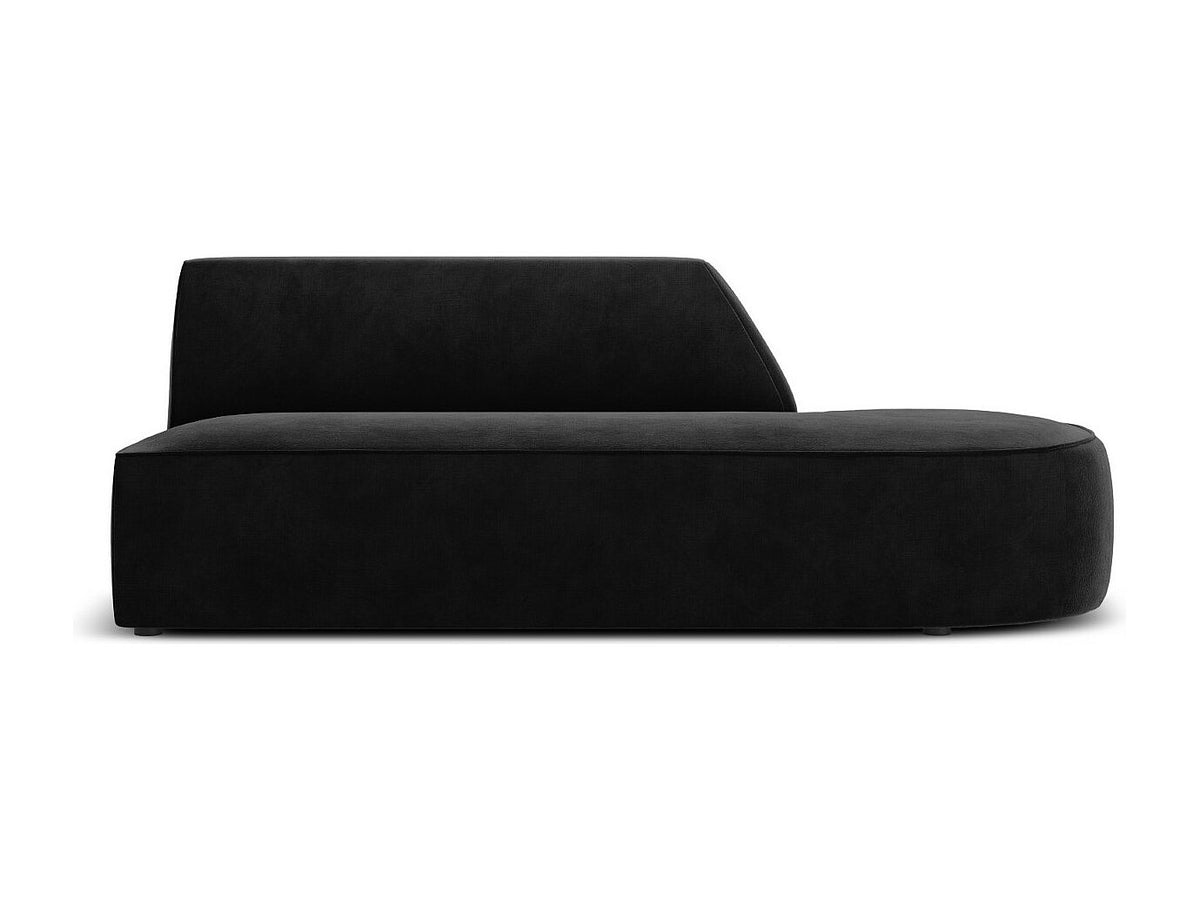 Canapé modulable 2 places noir velours - Charles