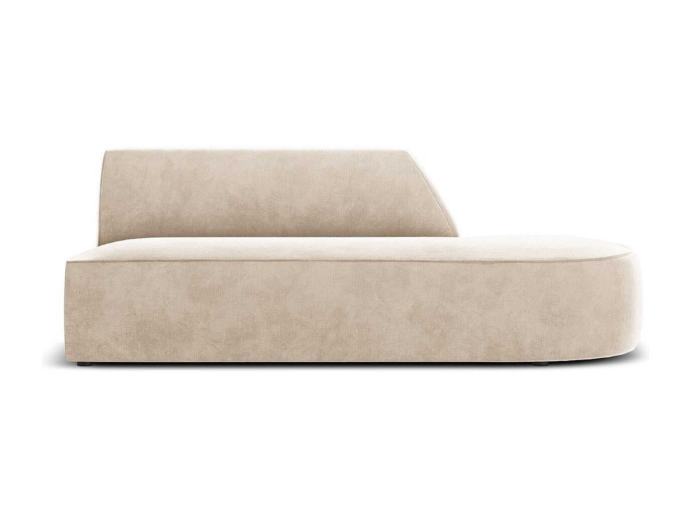 Canapé modulable 2 places beige velours - Charles