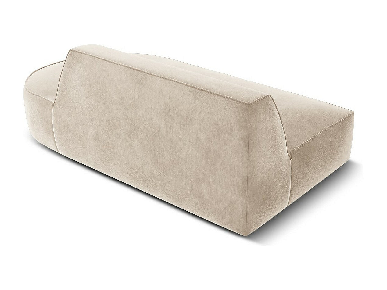 Canapé modulable 2 places beige velours - Charles
