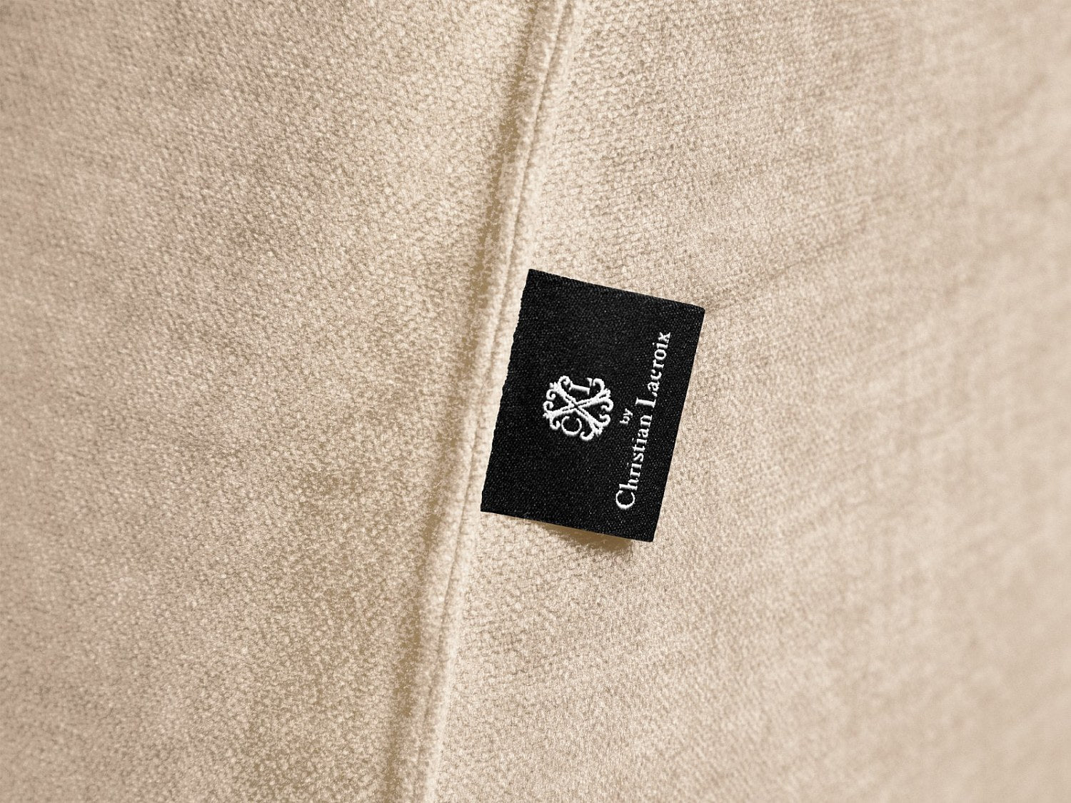 Canapé modulable 2 places beige velours - Charles
