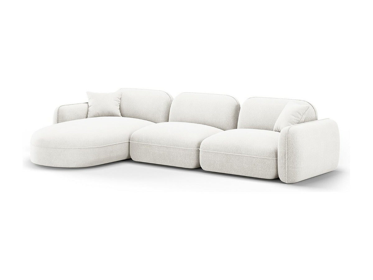Canapé modulable 4 places beige velours