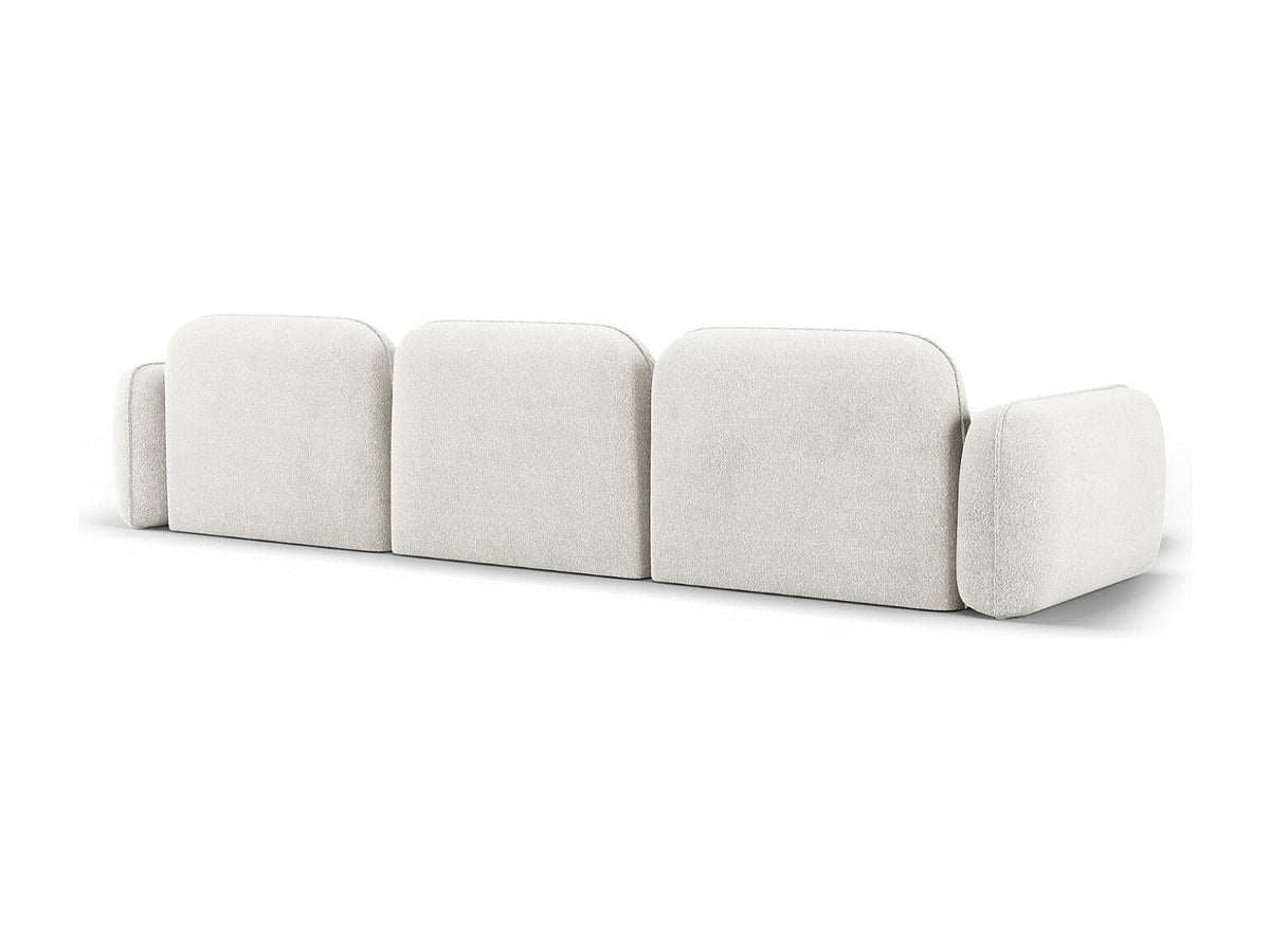 Canapé modulable 4 places beige velours