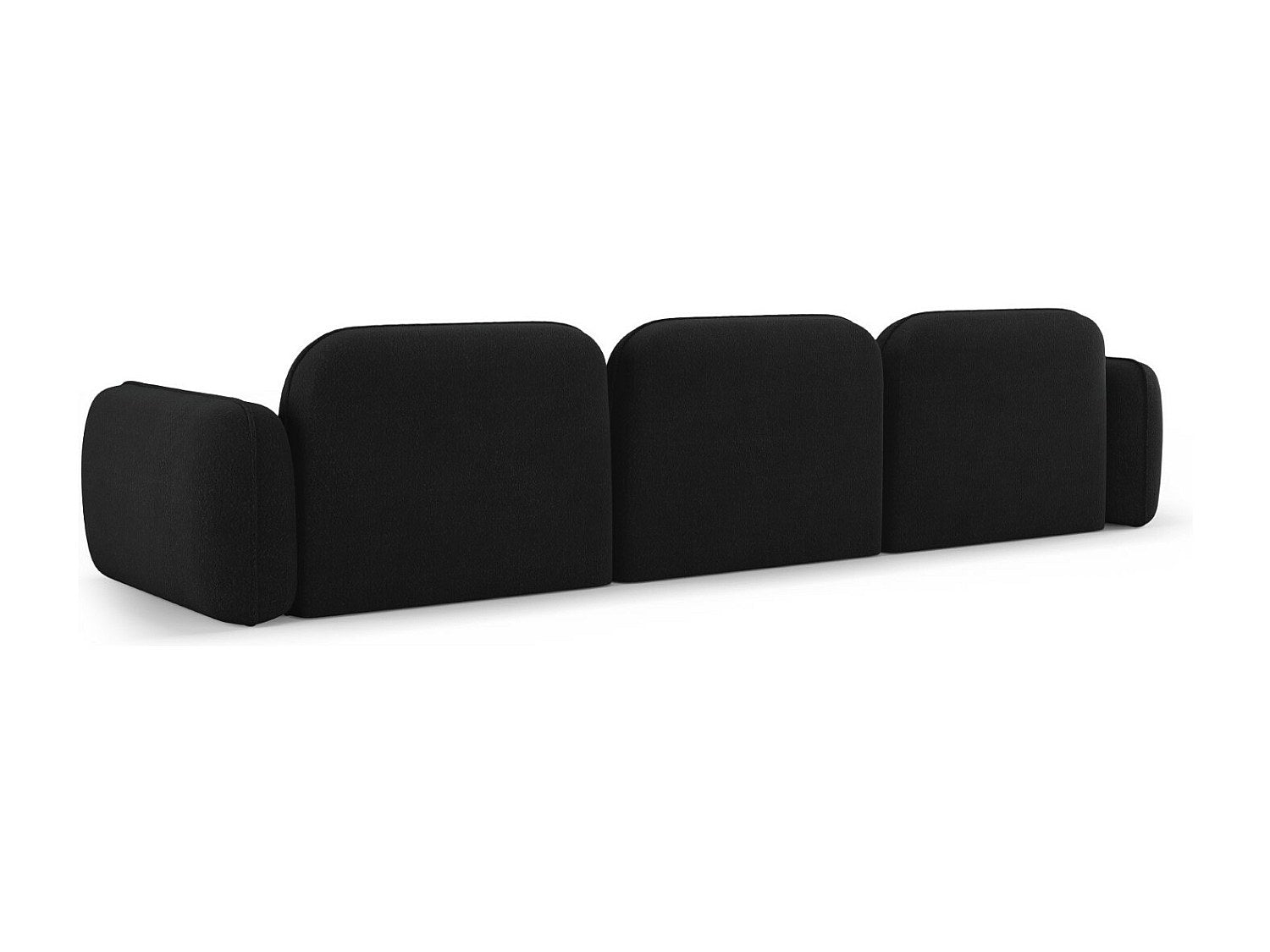 Canapé modulable 4 places gris velours