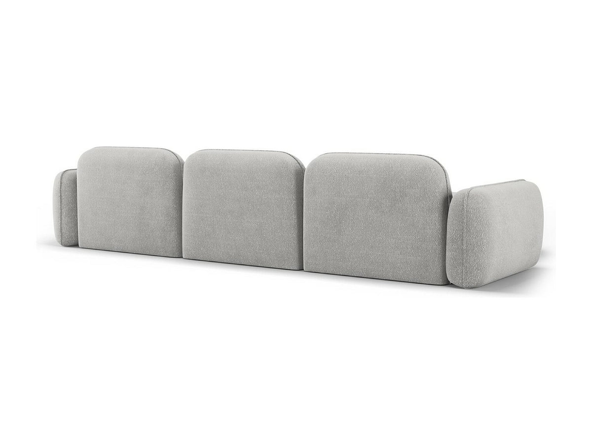 Canapé modulable 4 places gris velours