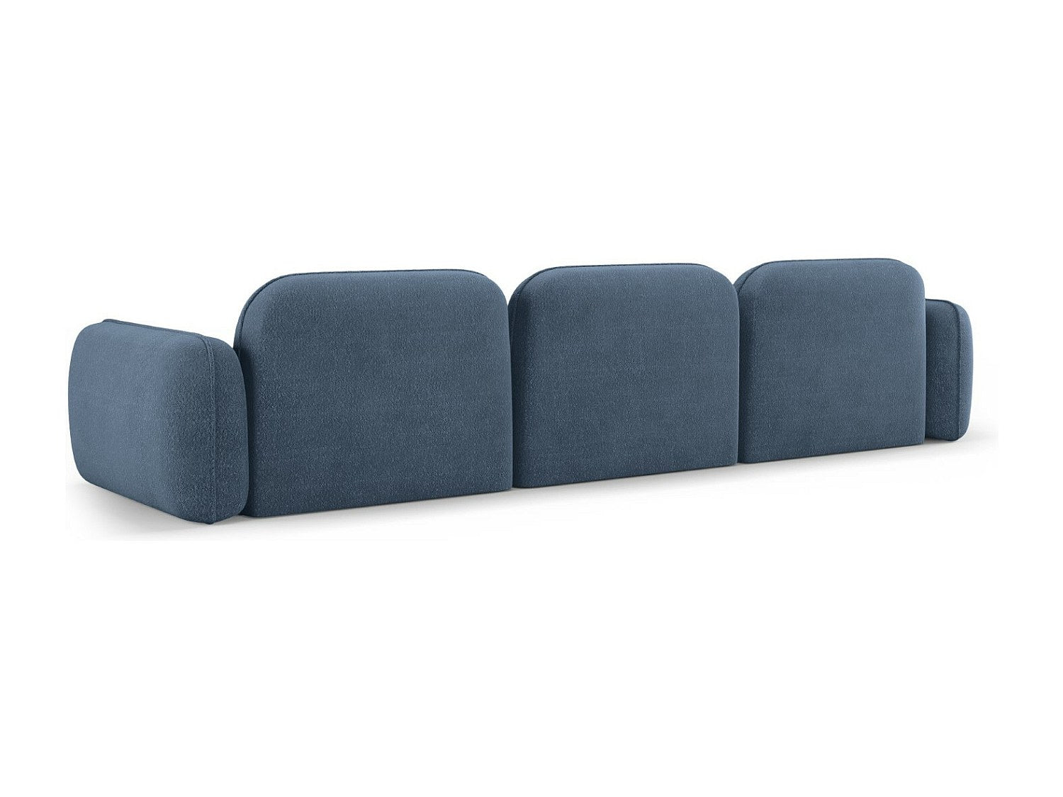Canapé modulable 4 places bleu velours