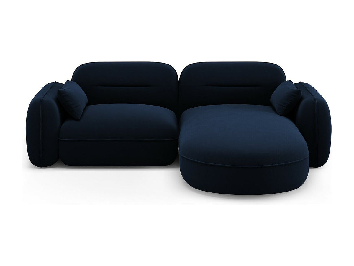 Canapé modulable 3 places bleu velours