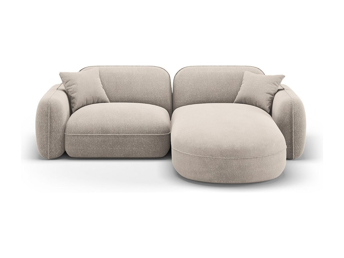 Canapé modulable 3 places beige velours