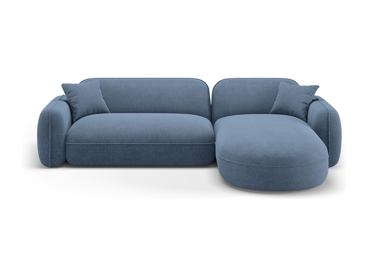 Canapé modulable 4 places bleu velours