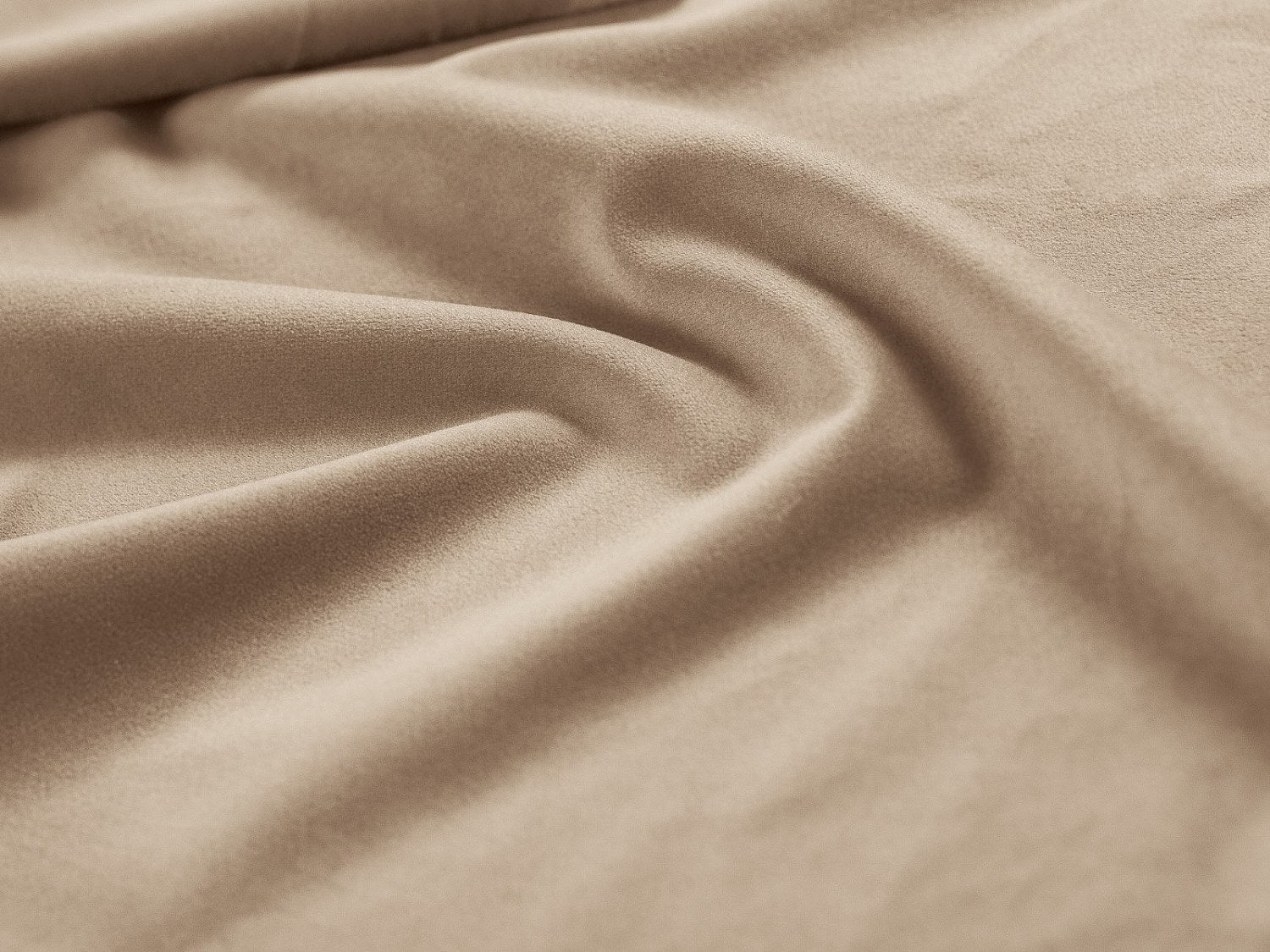 Canapé modulable 3 places beige velours