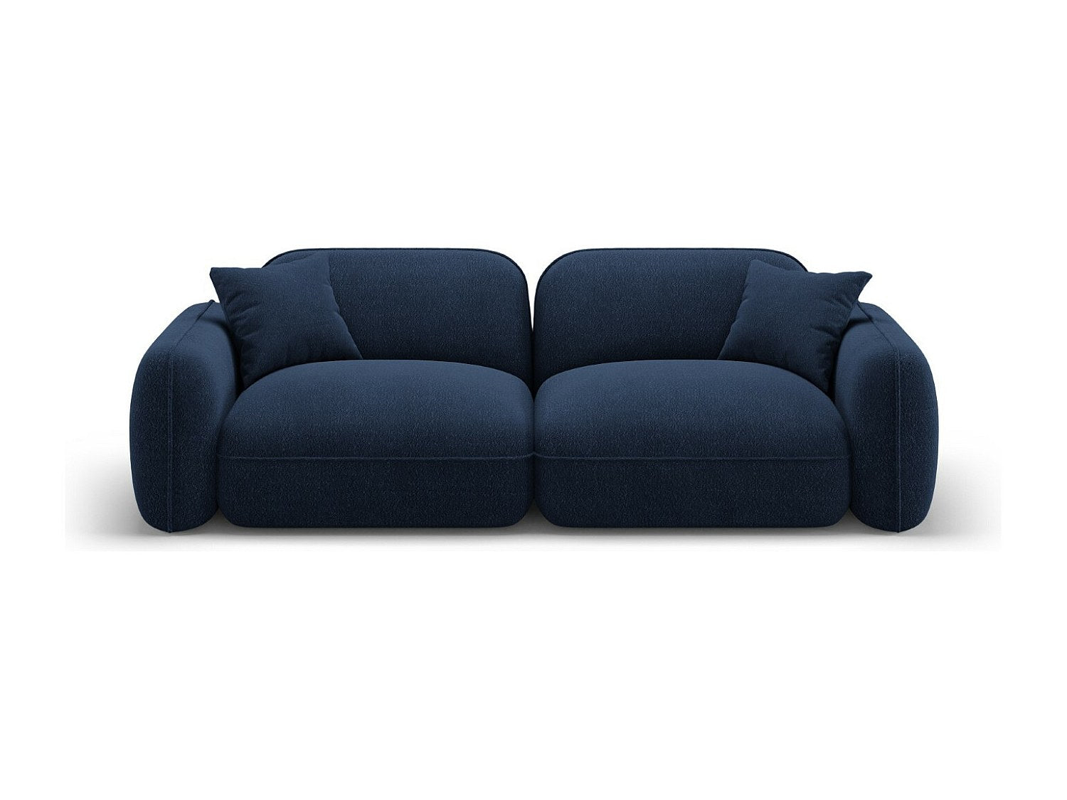 Canapé modulable 3 places bleu velours