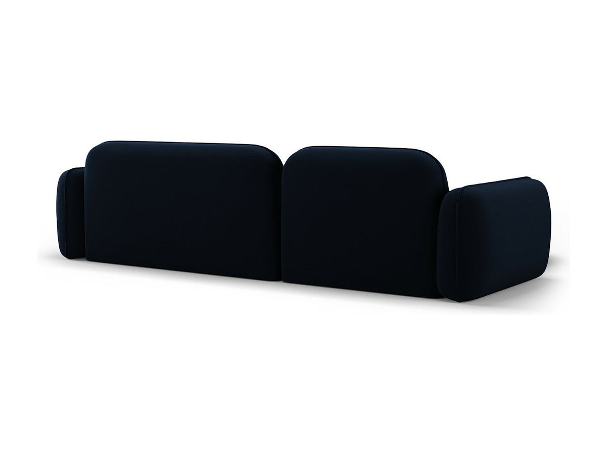 Canapé modulable 4 places bleu velours
