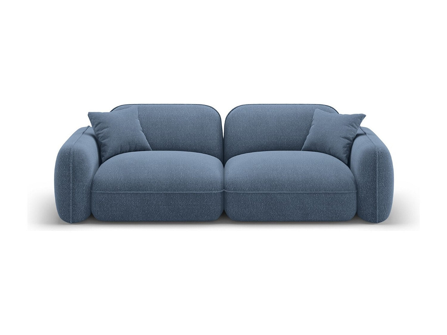 Canapé modulable 3 places bleu velours