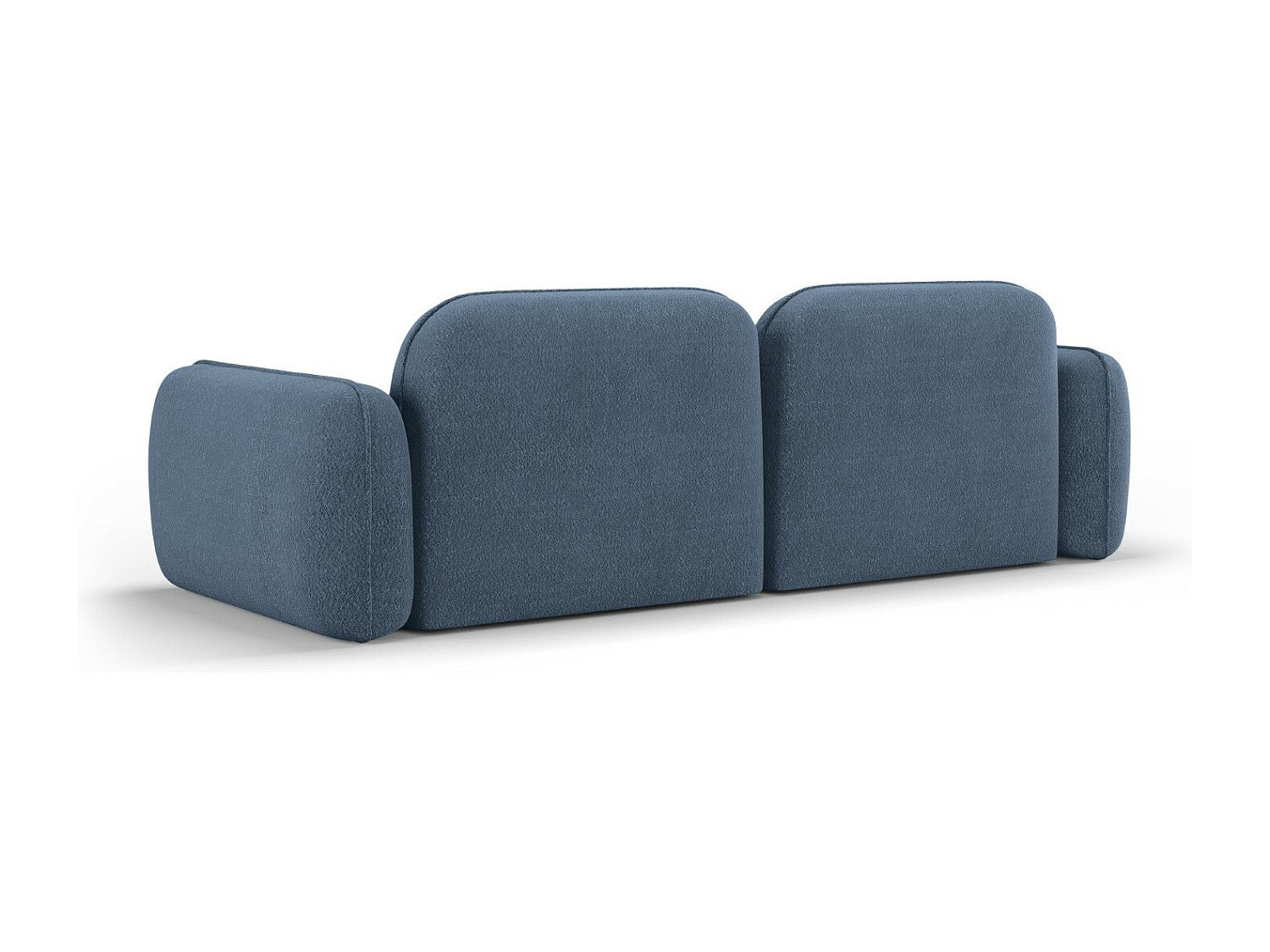 Canapé modulable 3 places bleu velours