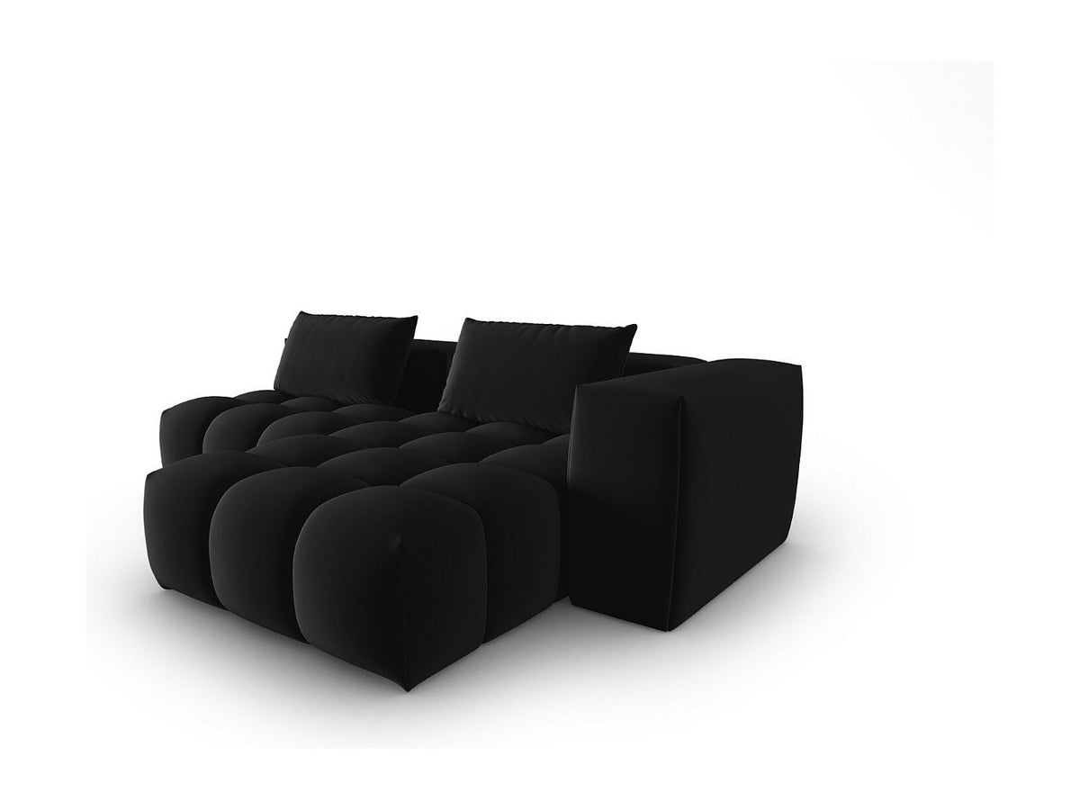 Canapé modulable 3 places noir velours