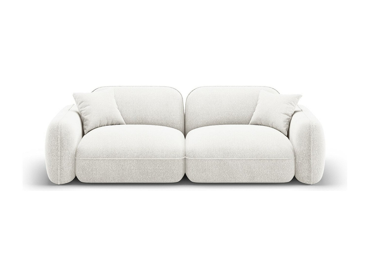 Canapé modulable 3 places beige velours