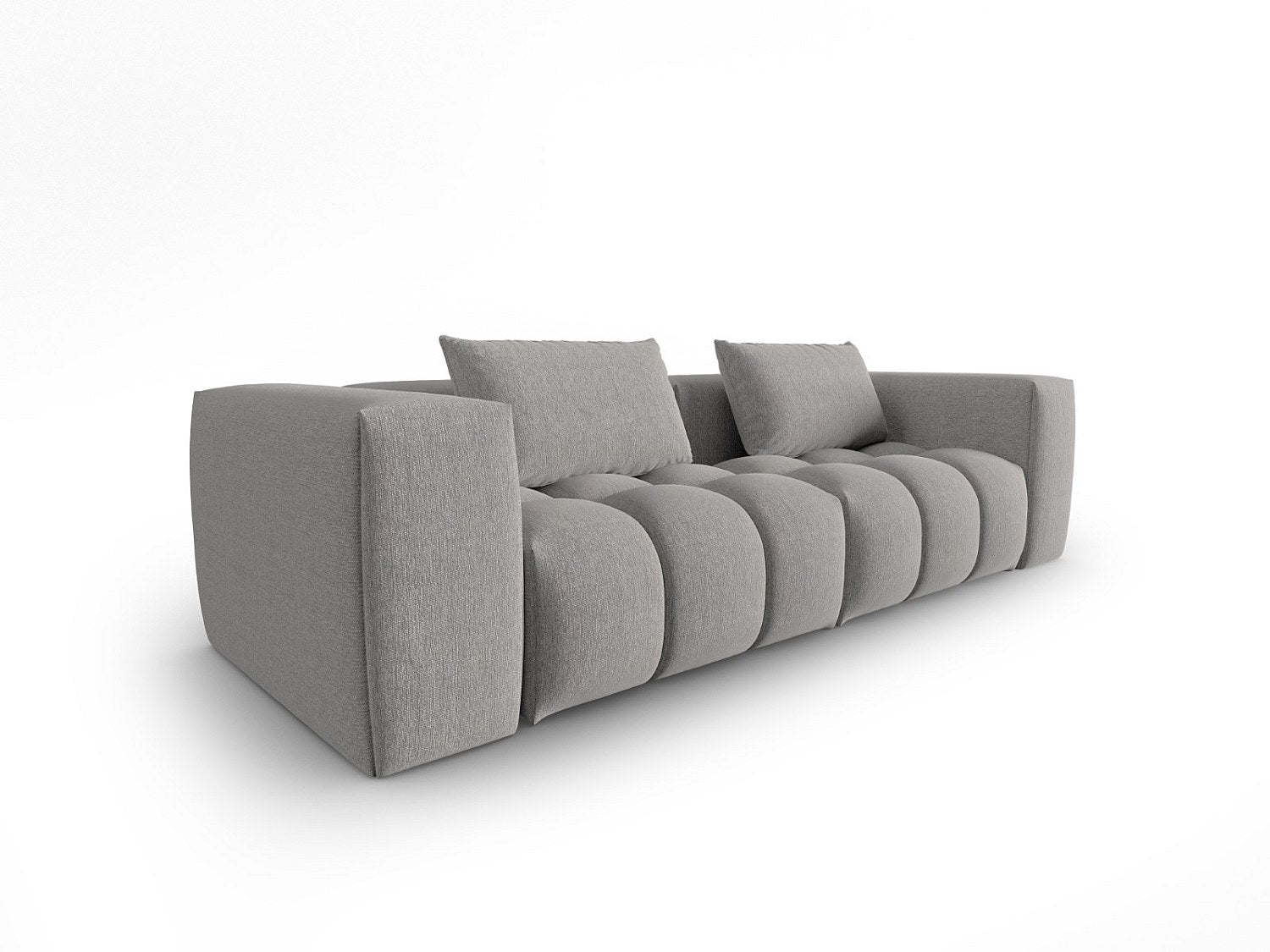Canapé modulable 3 places beige tissu