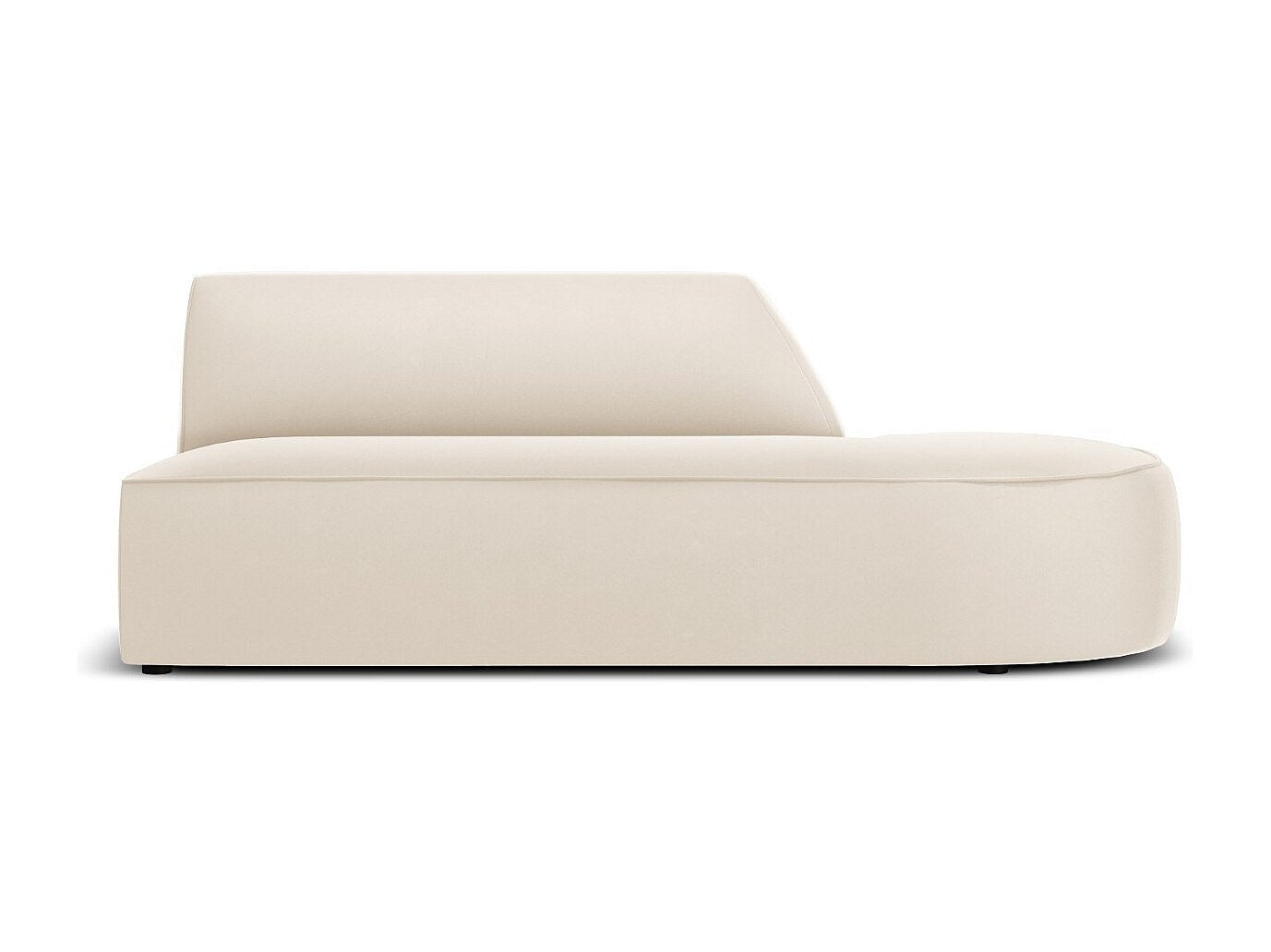 Canapé modulable 2 places beige velours - Charles