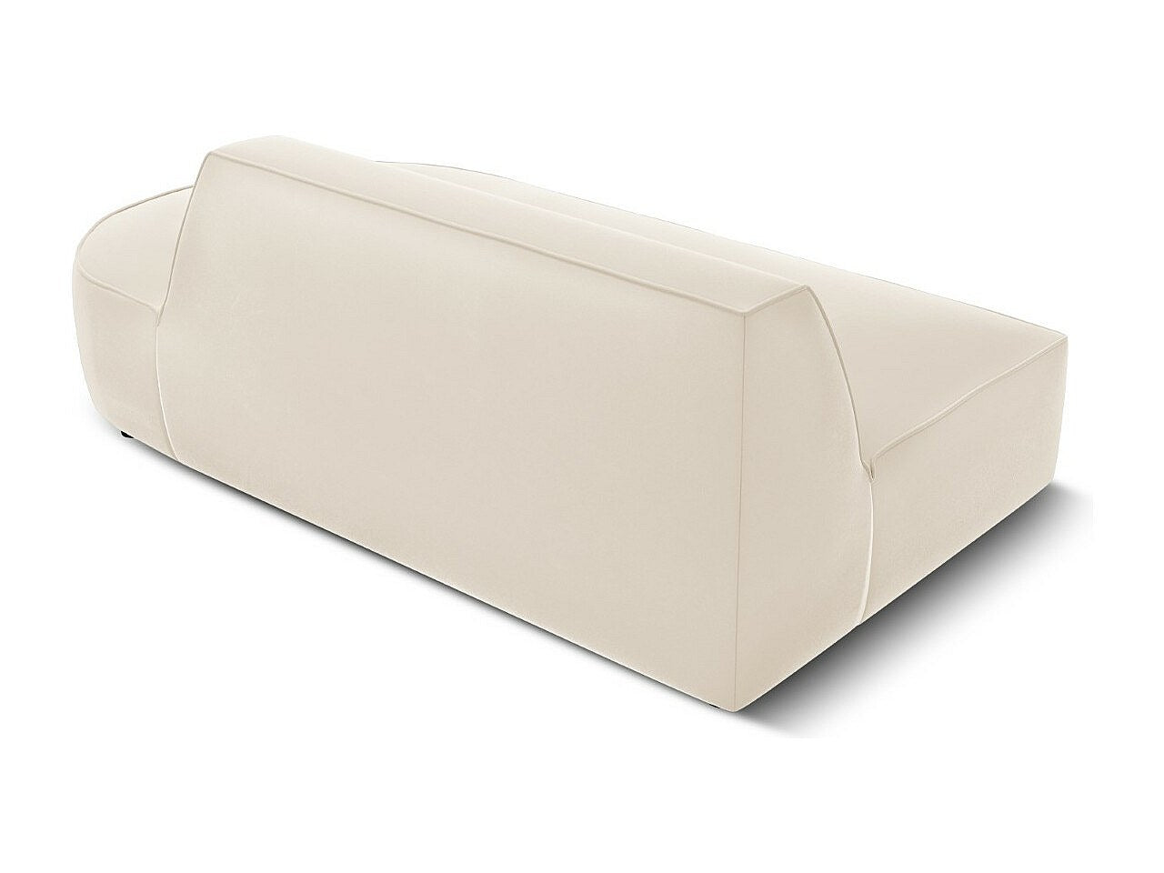 Canapé modulable 2 places beige velours - Charles